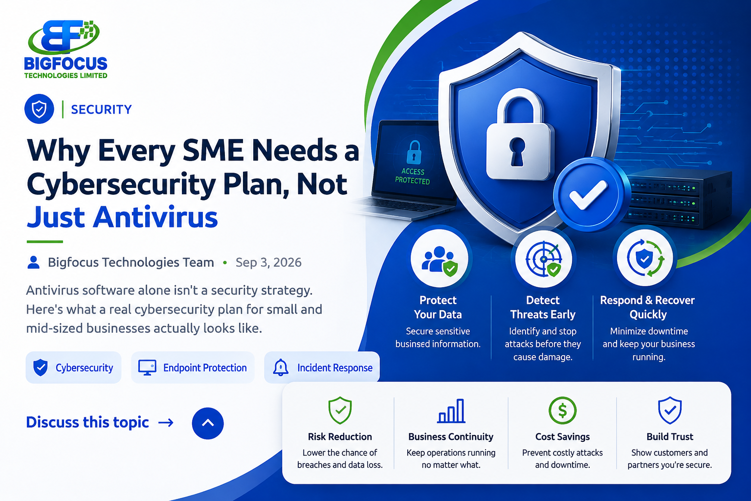 Why Every SME Needs a Cybersecurity Plan, Not Just Antivirus
